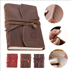 Genuine Leather Handmade Journal Notebook with Tie Closure